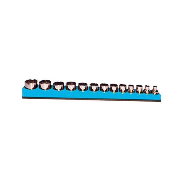 Eat-In 12 Hole Shallow with Straight Line Socket Organizer Neon Blue EA1099162